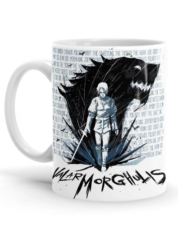 

Redwolf - A Girl With No Name - Game Of Thrones Official Mug, White