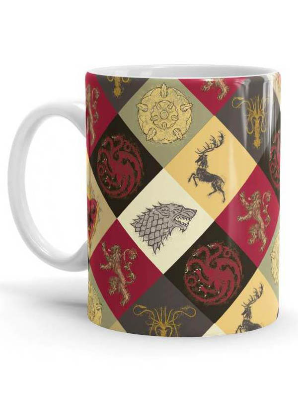 

Redwolf - Sigil Pattern - Game Of Thrones Official Mug, White