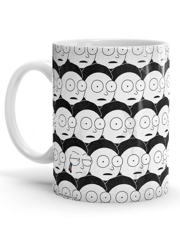 

Redwolf - Evil Morty Pattern - Rick And Morty Official Mug, White