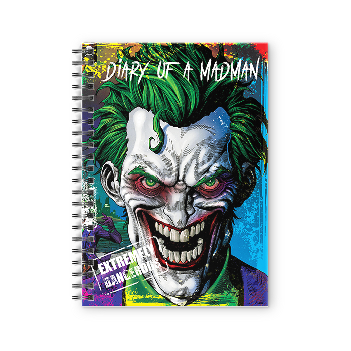 

Redwolf - Diary Of A Madman - Joker Official Spiral Notebook, Multi-coloured