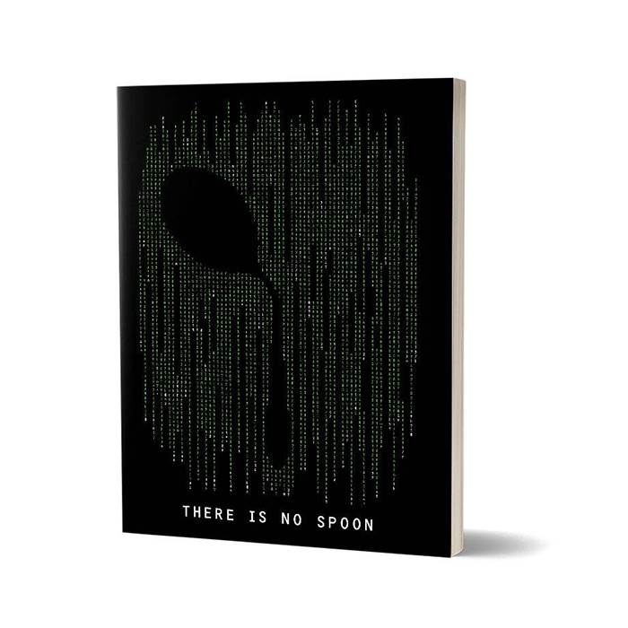 

Redwolf - There Is No Spoon - Notebook, Black