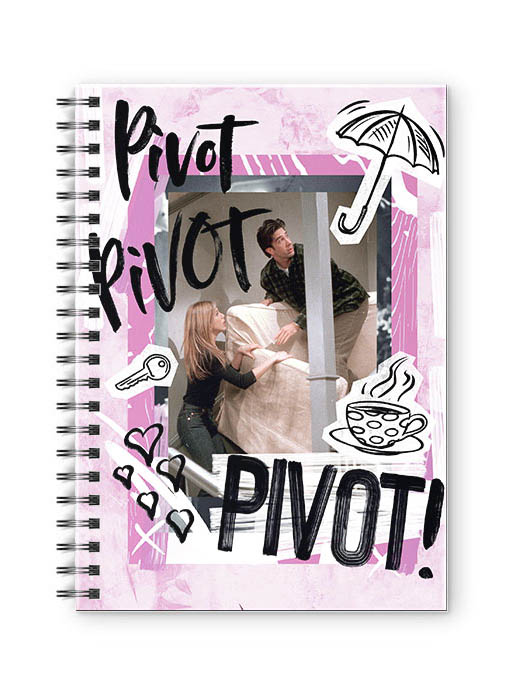 

Redwolf - Pivot - Friends Official Spiral Notebook, Multi-coloured