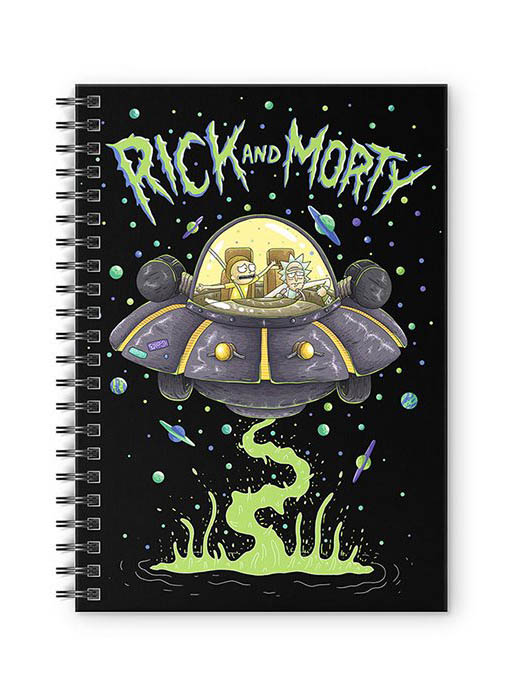 

Redwolf - Space Cruiser - Rick And Morty Official Spiral Notebook, Multi-coloured
