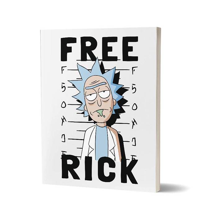 

Redwolf - Free Rick - Rick And Morty Official Notebook, Multi-coloured