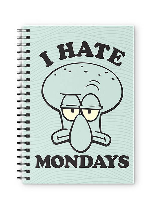 

Redwolf - Squidward: I Hate Mondays - SpongeBob SquarePants Official Spiral Notebook, Multi-coloured