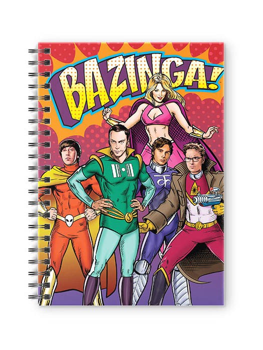 

Redwolf - Superhero Gang - The Big Bang Theory Official Spiral Notebook, Multi-coloured