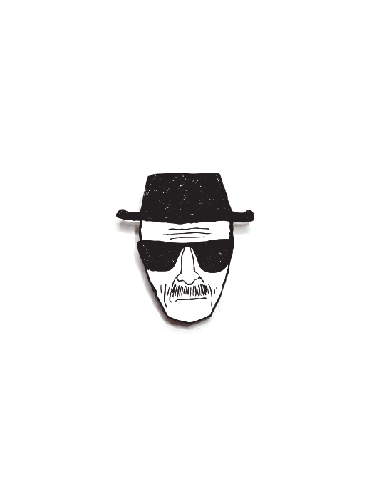 Breaking Bad - Heisenberg Sketch Men's Small Red T-Shirt Graphic Tee |  eBay