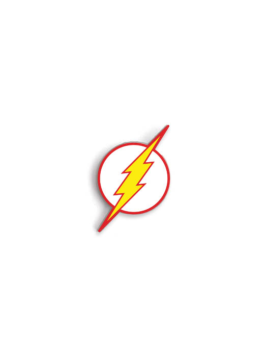 Dc - Flash Logo Distressed Long Sleeve T-Shirt by Brand A - Pixels Merch-hautamhiepplus.vn