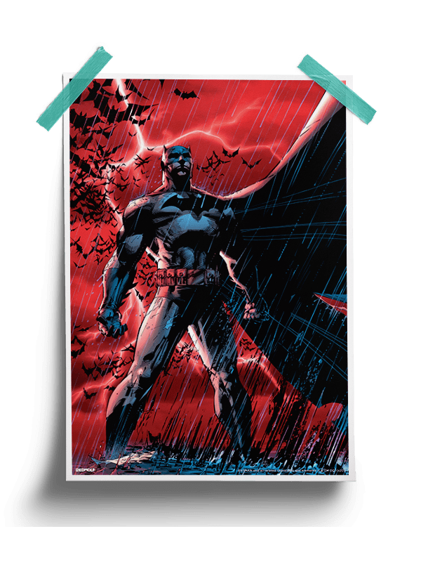 Caped Crusader | Official Batman Poster | Redwolf