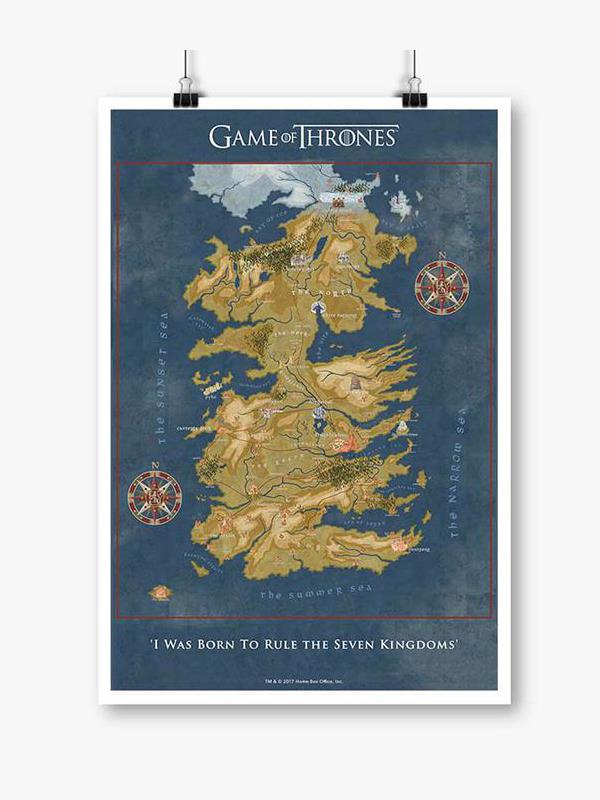 game of thrones beyond the wall map poster game of thrones beyond the wall map poster