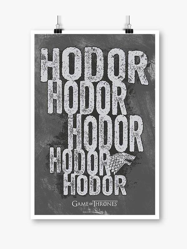 

Redwolf - Hodor - Game Of Thrones Official Poster