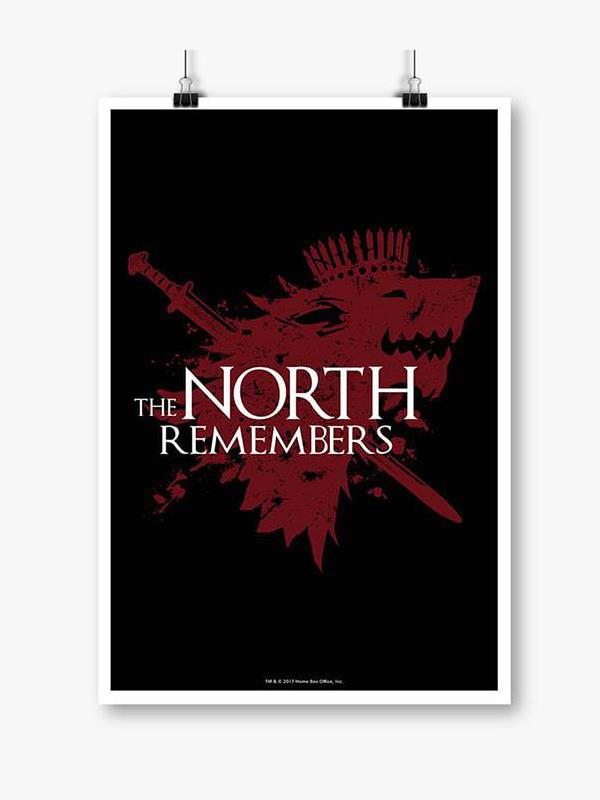 

Redwolf - The North Remembers: Black - Game Of Thrones Official Poster