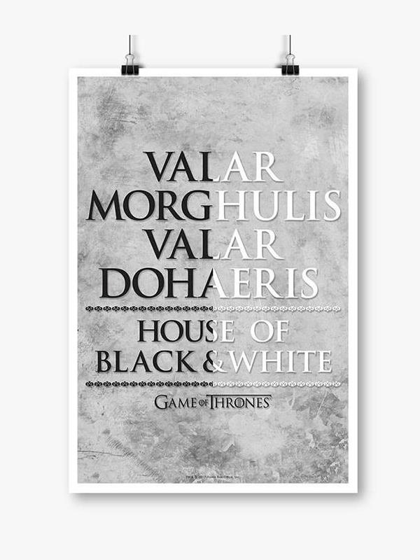 Valar Game Of Thrones Official Poster Redwolf