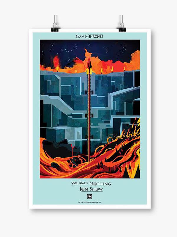 

Redwolf - You Know Nothing: Beautiful Death - Game Of Thrones Official Poster