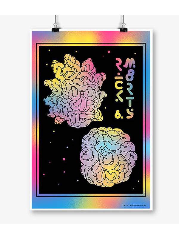 Space Pasta | Rick And Morty Poster | Redwolf