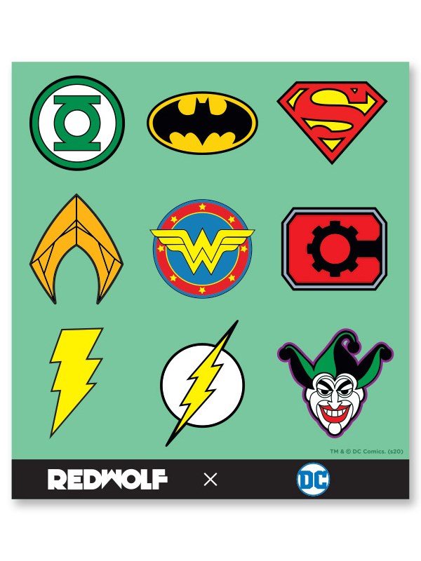 DC Comics: Logos DC Comics Official Sticker Sheet Redwolf ...