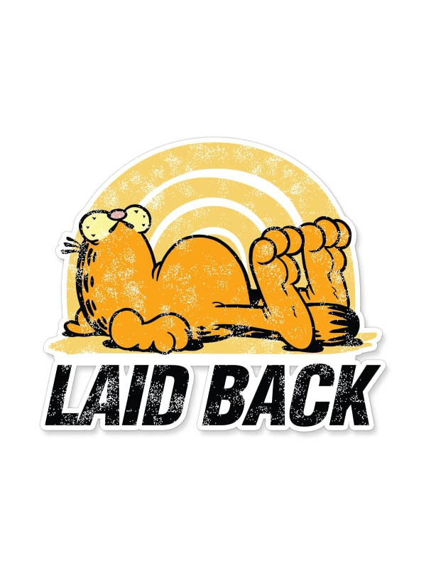 Laid Back   Garfield Official Sticker   Redwolf