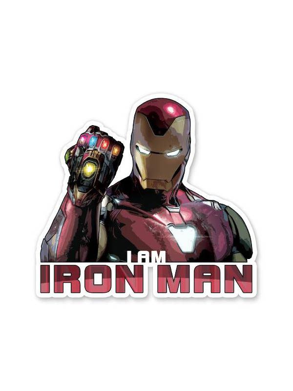 I Am Iron Man Official Marvel Stickers Redwolf