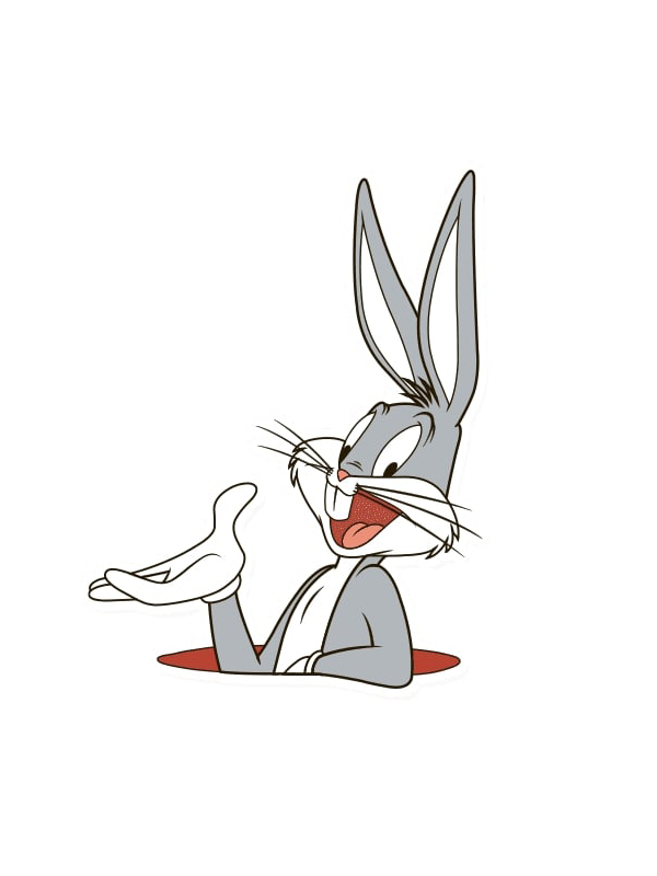 Rabbit Hole | Official Looney Tunes Sticker | Redwolf