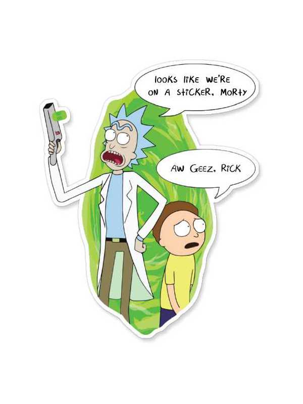 Rick And Morty: Portal | Official Rick And Morty Stickers | Redwolf
