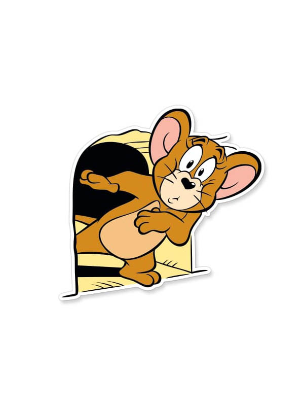 Someone's At The Hole | Official Tom And Jerry Sticker | Redwolf