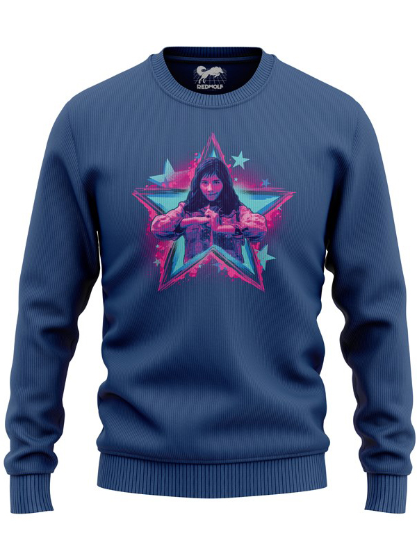 

Redwolf - America Chavez - Marvel Official Pullover, Navy blue