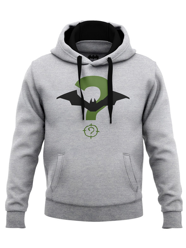 

Redwolf - Bat-Riddler Logo - Batman Official Hoodie, Heather grey