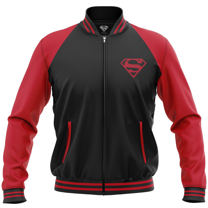 Redwolf - Redwolf – Black Superman Logo – Superman Official Jacket-XS