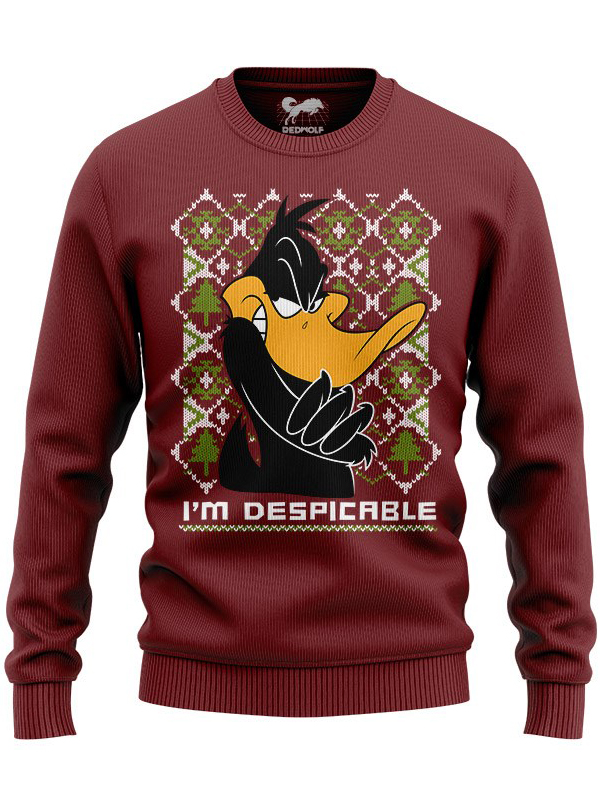 

Redwolf - I'm Despicable - Looney Tunes Official Pullover, Maroon