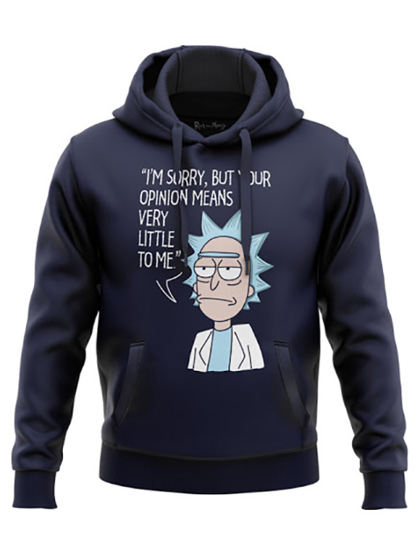 Redwolf – Rick’s Opinion – Rick And Morty Official Hoodie-XS