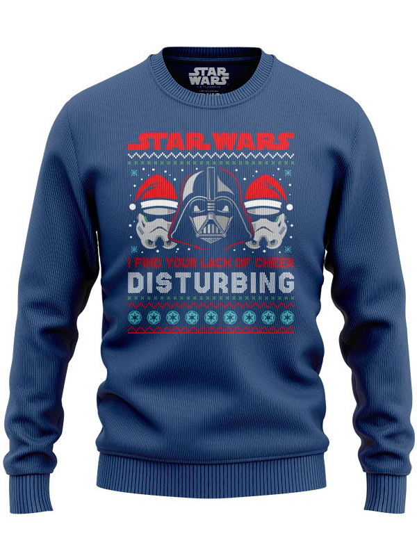 

Redwolf - Darth Vader: Lack Of Cheer (Navy Blue) - Star Wars Official Pullover