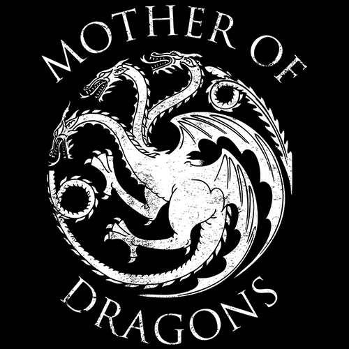 Mother Of Dragons Official Game Of Thrones T Shirt Dress Redwolf