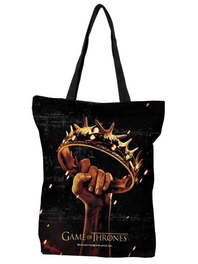 

Redwolf - The Crown - Game Of Thrones Official Tote Bag, Black