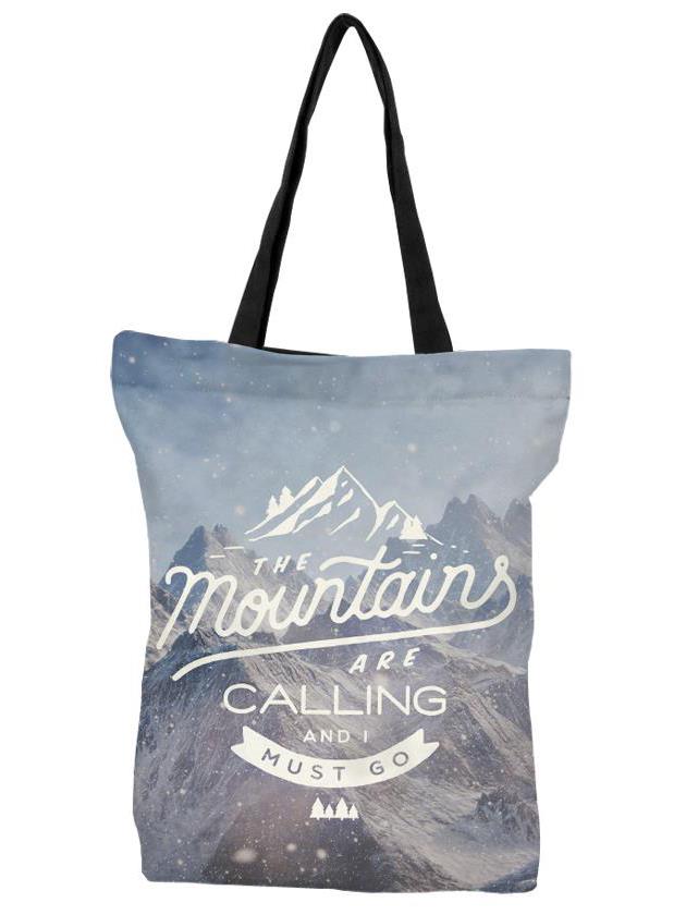 

Redwolf - Mountains are Calling - Tote Bag, Black